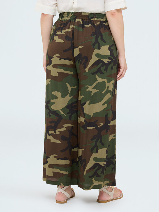 Fiorella Rubino Fiorella Rubino Pantaloni di tessuto P015L102554N0Z5 Verde Regular Fit