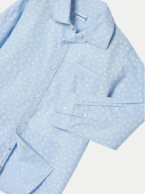 Mayoral Mayoral Сорочка 3124 Блакитний Regular Fit