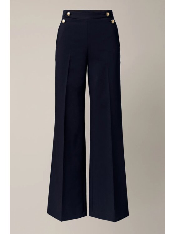 Lancerto Lancerto Spodnie materiałowe Cosmia SP073126000019 Granatowy Wide Leg