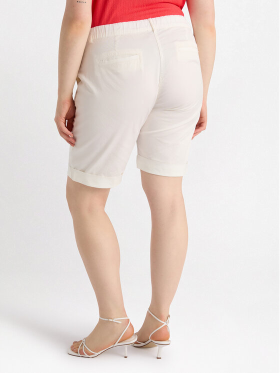 Fiorella Rubino Fiorella Rubino Pantaloncini di tessuto P716T004798N011 Bianco Regular Fit