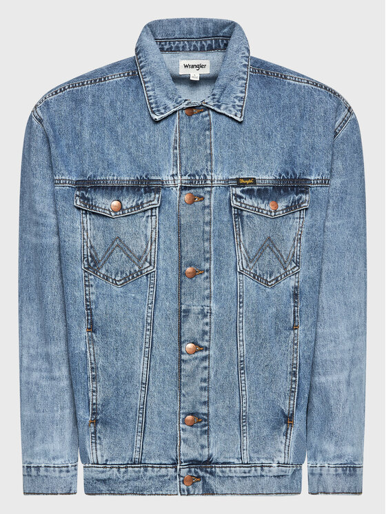 Wrangler Wrangler Giacca di jeans Authentic Mid W45979142 112324519 Blu Relaxed Fit