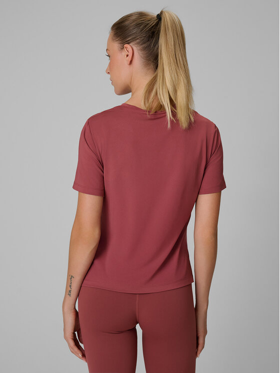 4F 4F Koszulka techniczna BASIC+ Brązowy jasny Loose Fit