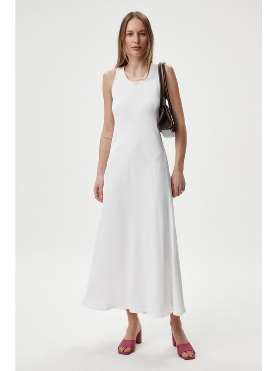 MARI PRETI MARI PRETI Abito da cocktail Ravelle Bianco Regular Fit