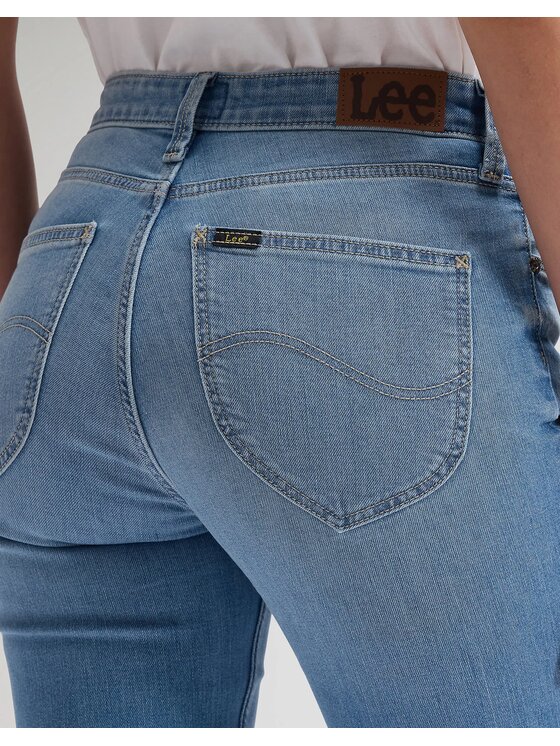 Lee Lee Jeansy MARION Niebieski Straight Fit