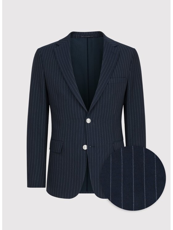 Pako Lorente Pako Lorente Marynarka P24WF-3X-025 Granatowy Slim Fit