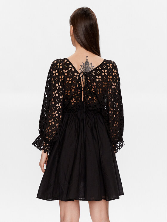 Iconique Iconique Φόρεμα καλοκαιρινό IC23 019 Μαύρο Regular Fit