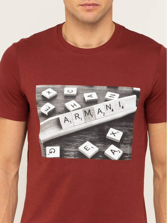 Armani Exchange Armani Exchange T-shirt 3HZTBC ZJ2HZ 1701 Bordeaux Regular Fit