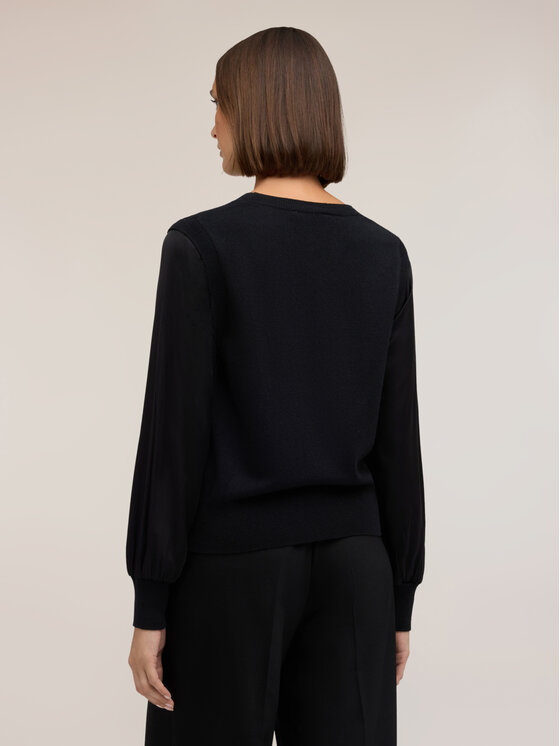 Motivi Motivi Sweter M441W004153N033 Czarny Regular Fit