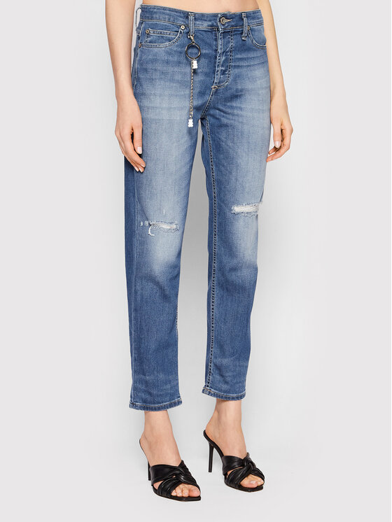 Please Jeans hlače P0WGBQ2EOU Modra Regular Fit