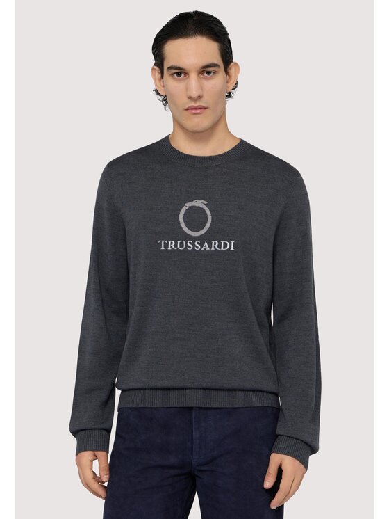 Trussardi Trussardi Cardigan M0358000037N023 Grigio Regular Fit