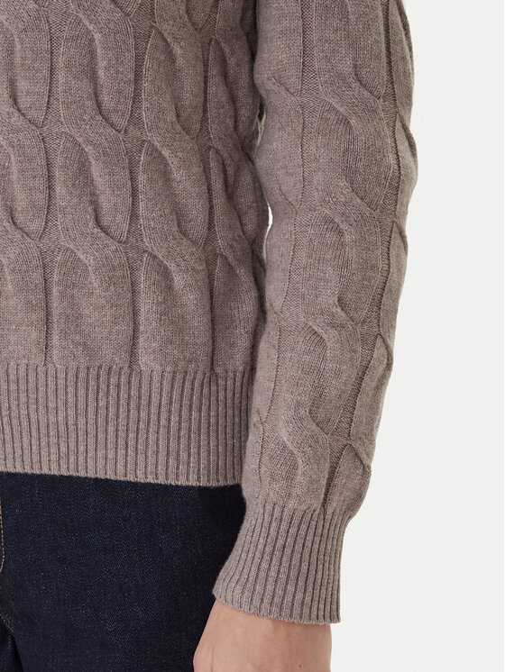 Tommy Hilfiger Tommy Hilfiger Sveter WW0WW43586 Béžová Regular Fit