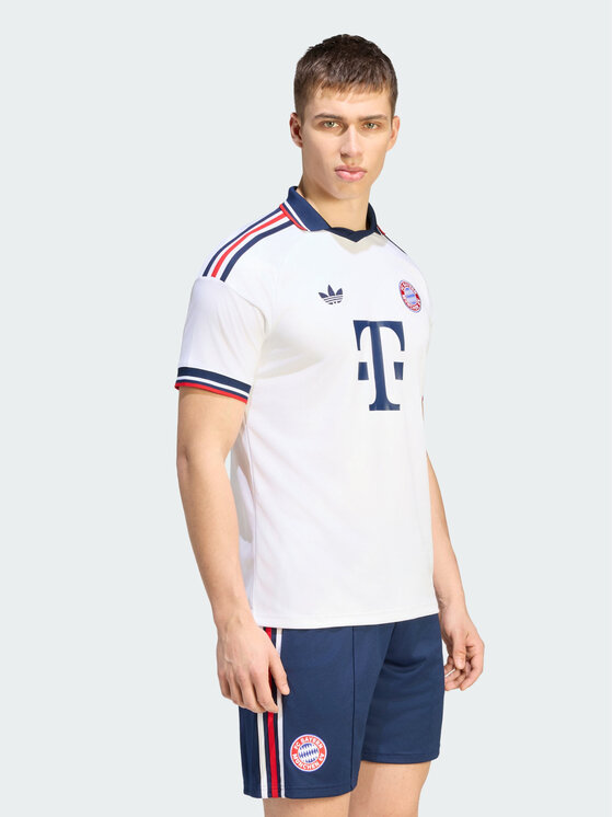 adidas adidas Koszulka techniczna 171353 Biały Slim Fit