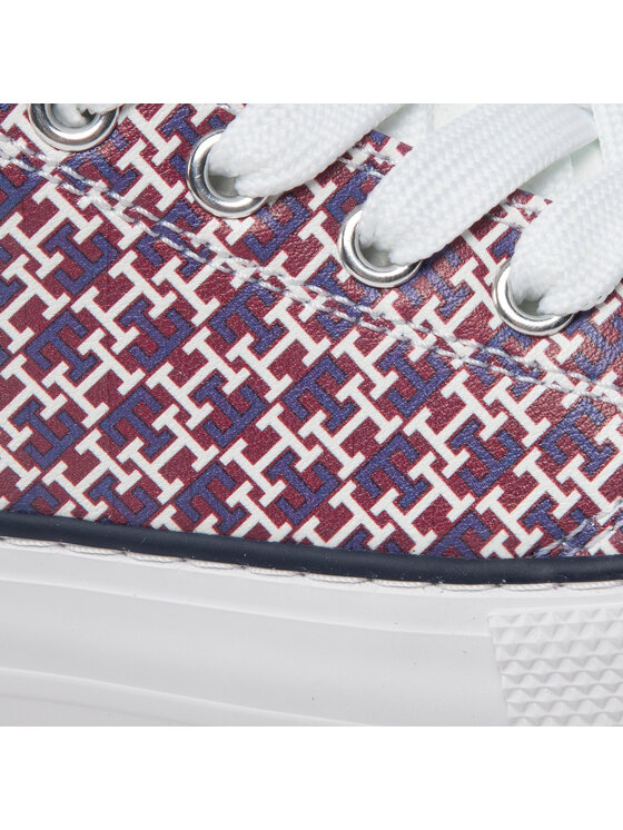Tommy Hilfiger Tommy Hilfiger Scarpe da ginnastica Low Cut Lace-Up Sneaker T3A9-32289-0753 Bordeaux