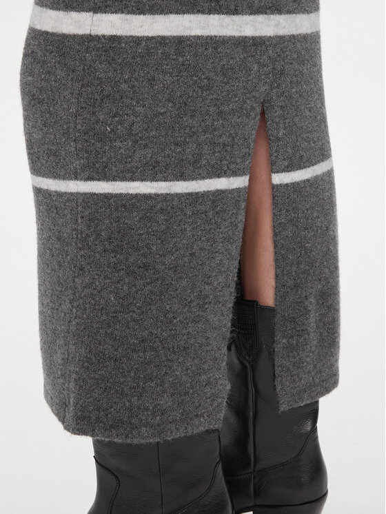 Pieces Pieces Φούστα pencil 17143482 Γκρι Regular Fit