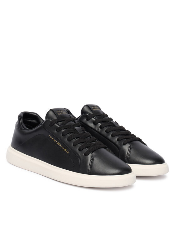 Tommy Hilfiger Tommy Hilfiger Sneakersy Icon Court Light Weight Shinny FW0FW08949 Černá