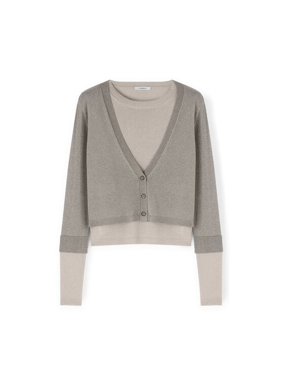 Motivi Motivi Cardigan M371W003454N0V3 Grigio Regular Fit