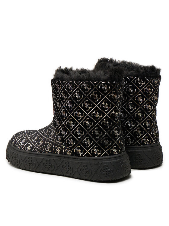 Guess Guess Śniegowce Unitie FLFUTI FAM10 Czarny