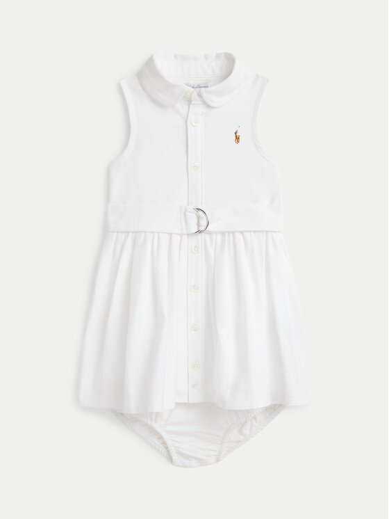 Polo Ralph Lauren Každodenné šaty 310934188001 Biela Regular Fit