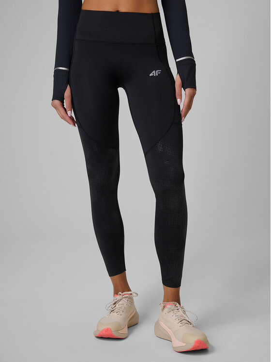 4F 4F Legginsy JOY MOTION Czarny Slim Fit