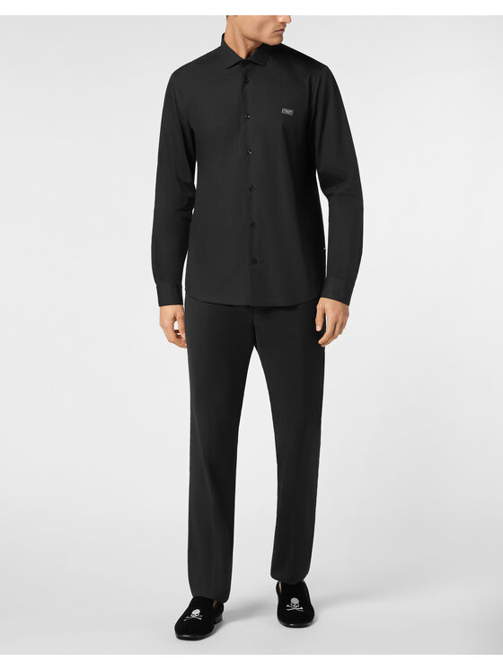 PHILIPP PLEIN PHILIPP PLEIN Koszula 22579 Czarny Fitted Fit