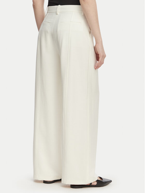 Calvin Klein Calvin Klein Παντελόνι υφασμάτινο LV044F651G Κρεμ Straight Fit