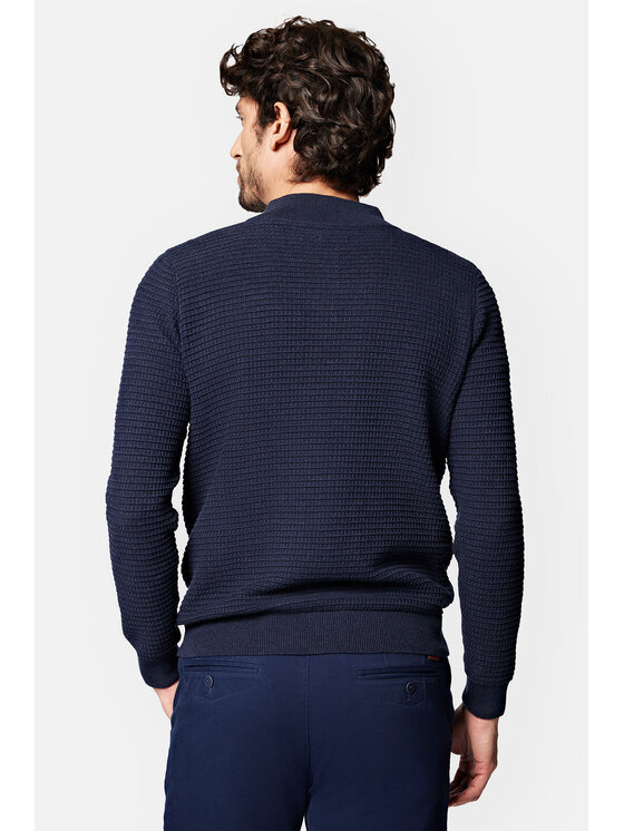 Lancerto Lancerto Sweter Jonathan SW073223000084 Granatowy Regular Fit