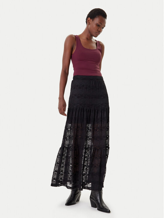 ONLY ONLY Maxi suknja Luna 15353206 Crna Regular Fit
