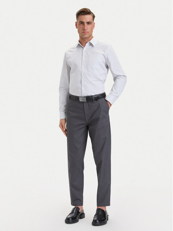 Calvin Klein Calvin Klein Πουκάμισο Eoe Oxford LV04LH111G Λευκό Regular Fit