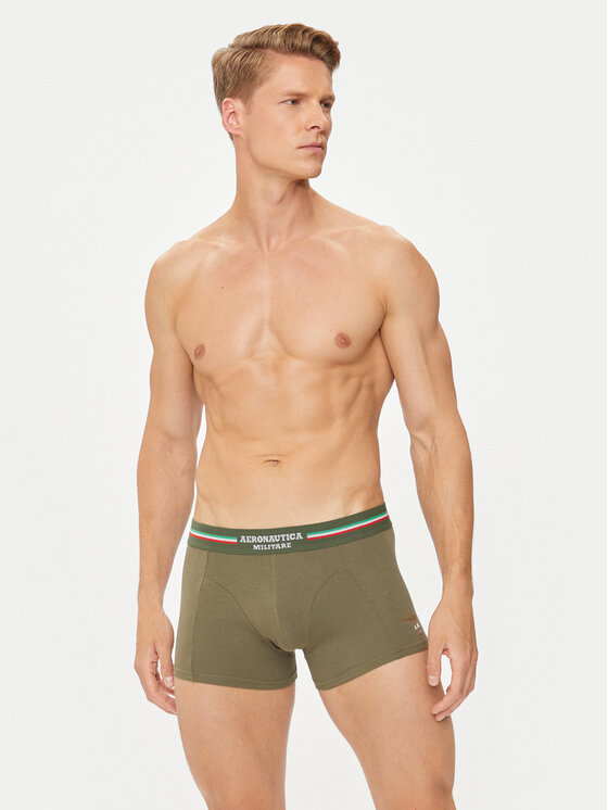 Aeronautica Militare Aeronautica Militare 2er-Set Boxershorts AM1UBX001 Khakifarben