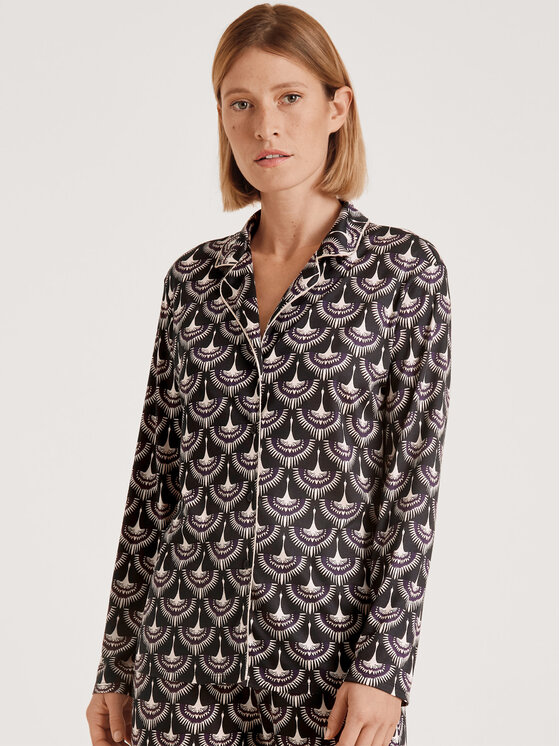 Calida Calida Koszulka piżamowa 15428 Fioletowy Comfortable Fit