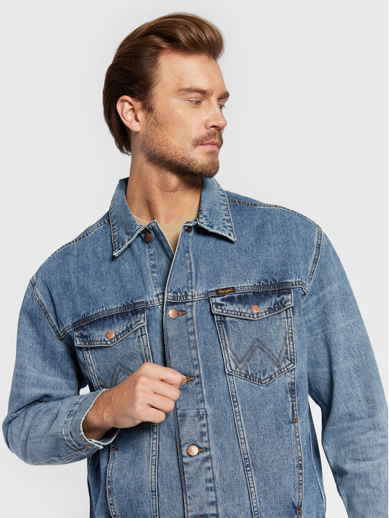 Wrangler Wrangler Giacca di jeans Authentic Mid W45979142 112324519 Blu Relaxed Fit
