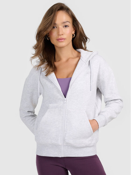 4F 4F Felpa 4FRMM00TSWSF2772-27M Grigio Regular Fit