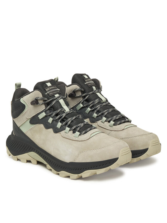 Merrell Merrell Trekingová obuv Speed Strike 2 Leather Mid Waterproof J038387 Béžová