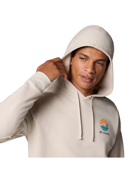 Columbia Columbia Felpa Columbia Columbia Trek Graphic Hoodie Beige Regular Fit