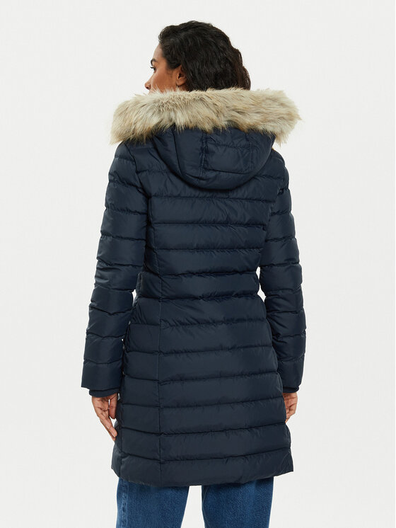 Tommy Jeans Tommy Jeans Pehelykabát Essential DW0DW18864 Sötétkék Slim Fit