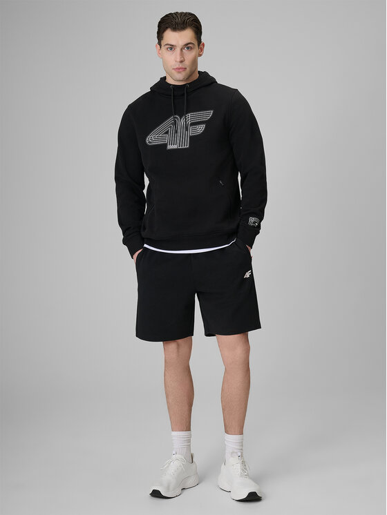 4F 4F Bluza COMMERCIAL 3 Czarny Regular Fit