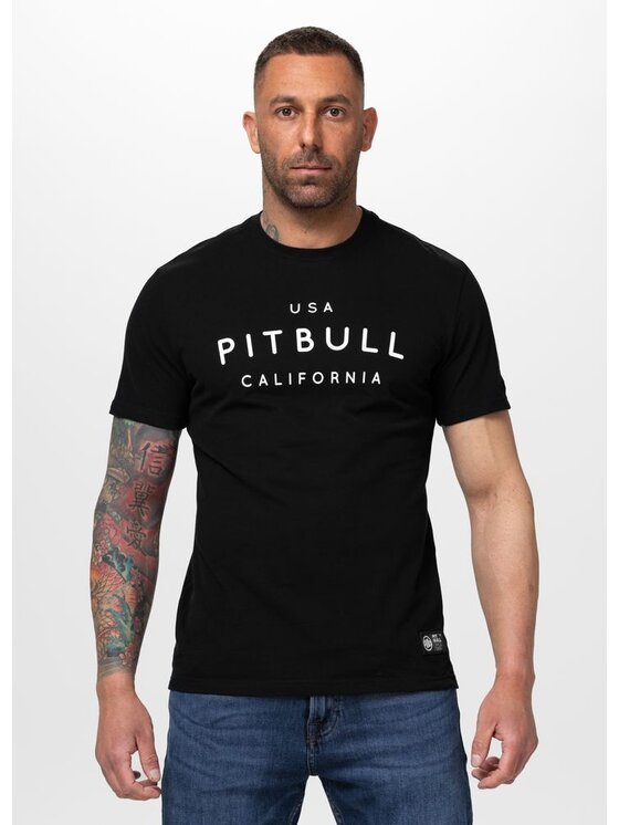 PITBULL PITBULL T-Shirt USA CAL Czarny Regular Fit