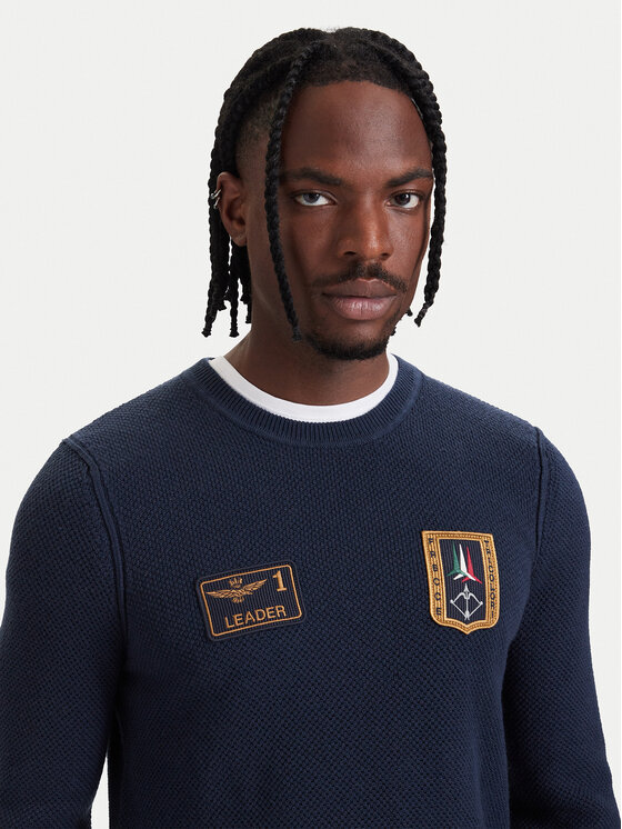 Aeronautica Militare Aeronautica Militare Maglione 262MA1659UL00903 Blu scuro Regular Fit