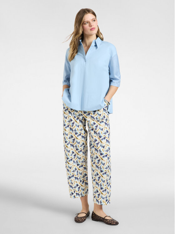 Elena Mirò Elena Mirò Spodnie materiałowe P189P200496N041 Biały Regular Fit