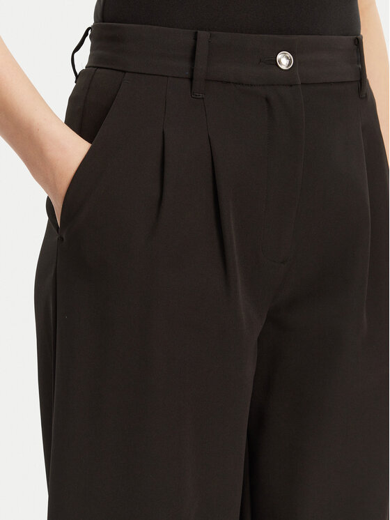 Guess Guess Palazzo kalhoty W5GB02 WH9Y2 Černá Wide Leg