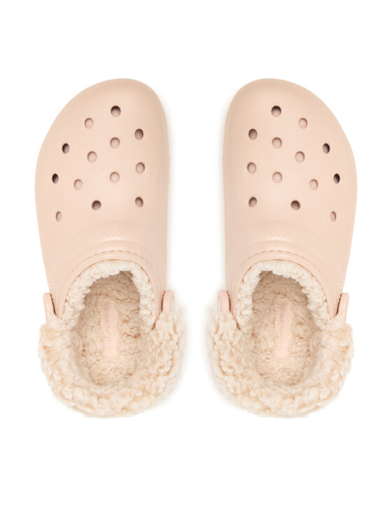 Crocs Crocs Klapki Classic Fleece Lined Clog Quartz 211396 Różowy