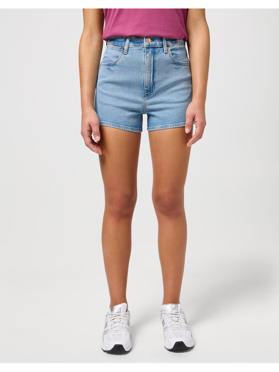 Wrangler Wrangler Szorty FESTIVAL SHORT Niebieski Regular Fit
