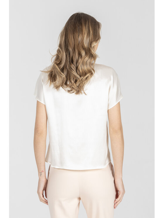 Deni Cler Milano Deni Cler Milano Bluzka W-DC-1201-F2-F8-11-1 Écru Regular Fit