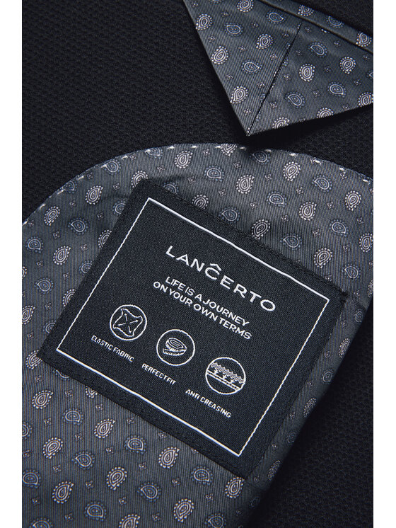 Lancerto Lancerto Marynarka Terlizzi MA131224000007 Czarny Slim Fit