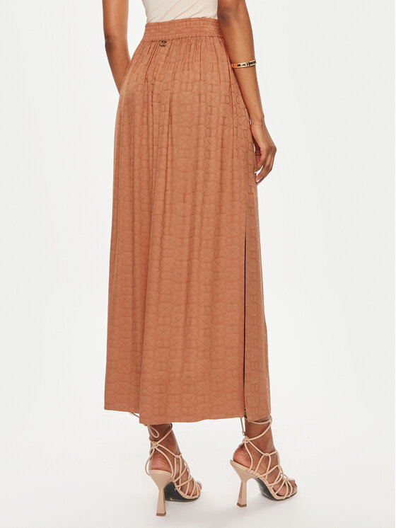 TWINSET TWINSET Midi suknja 241TT2243 Narančasta Loose Fit