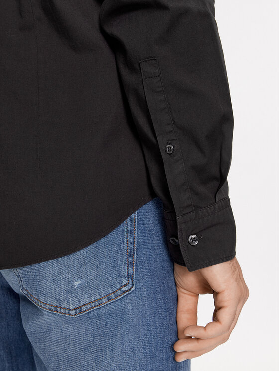 HUGO Hugo Cămașă Ermo 50500216 Negru Slim Fit