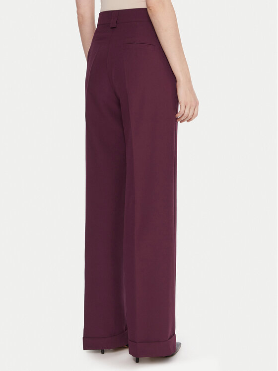 Maryley Maryley Riidest püksid 25IB563/43BU Bordoopunane Regular Fit