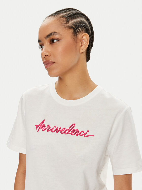 Vila Vila T-shirt Sybil 14097444 Bianco Regular Fit