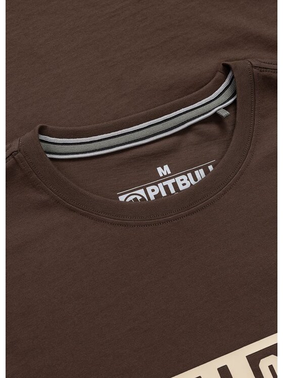 PITBULL PITBULL T-Shirt EIGHTY NINE DOG Brązowy ciemny Regular Fit