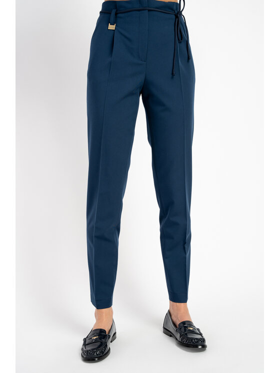 CLICK CLICK Kalhoty z materiálu 30-328 Modrá Anatomic Fit